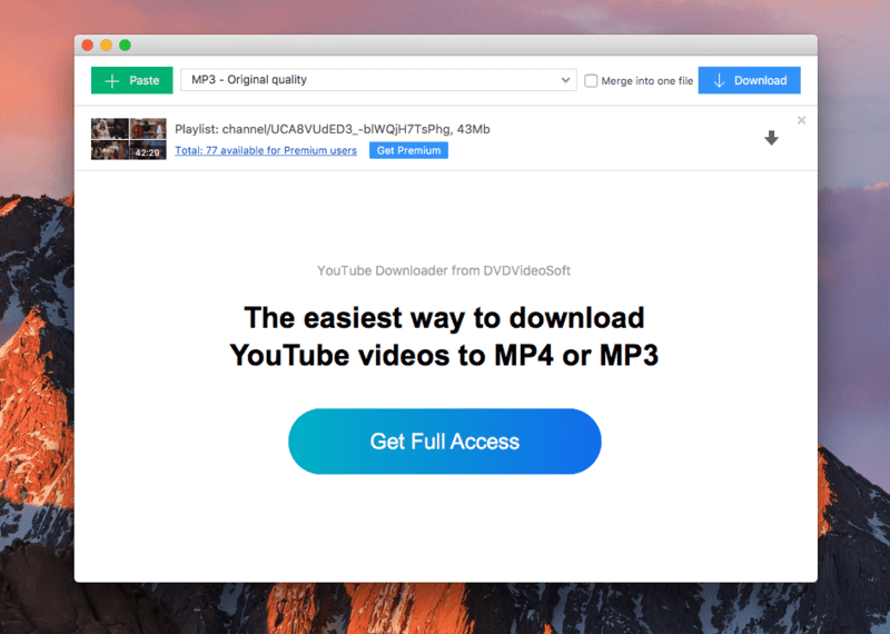 youtube downloader mp3 for mac